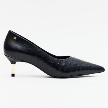 Imagem de Scarpin Lança Perfume Couro Bico Fino In26 Preto Feminino, 38