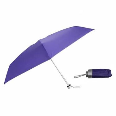 Imagem de Mini GuardaChuva de Bolsa Dobrável Reforçado Roxo Protecão UV