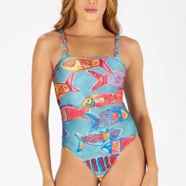 Imagem de Biquini Dilady 0622503 Body Beach trança, P, Cardume