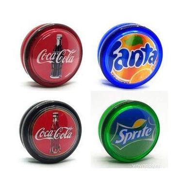 Imagem de 4 yoyo (ioiô,yo-yo) Profissional Coca Cola Fanta Sprite Retrô Coleção 