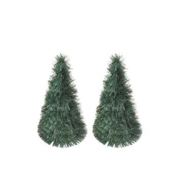Imagem de Conjunto 2 Árvore de Natal Decorativa Pequena Verde 30cm - Wincy Natal