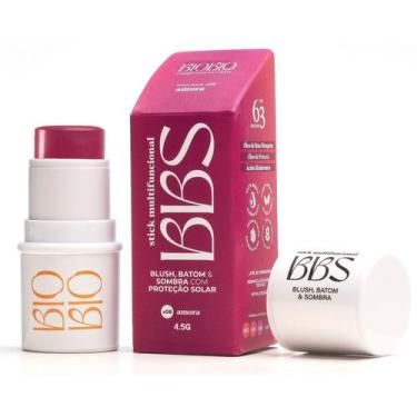 Imagem de BBS 3x1 BIOBIO Blush Batom E Sombra Stick - Ácido Hialurônico & FPS63 
