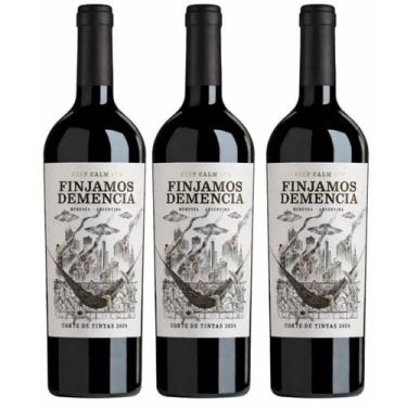 Imagem de KIT 3 Vinho Tinto Finjamos Demencia Corte De Tintas 750ml - Finjamos D