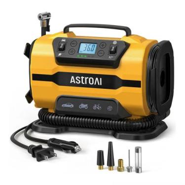 Imagem de Compressor Inflador ATJ8366 150 PSI 120W Amarelo Bivolt - AstroAI