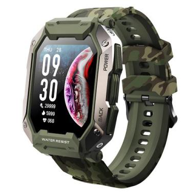 Imagem de Smartwatch Zwear ZW05 Verde Militar Relógio Inteligente Esportivo Blue
