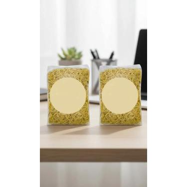 Imagem de Kit 2kg Elástico Fino Amarelo 2400un - Congratulations Store