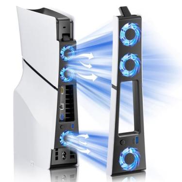 Imagem de Ventilador de Resfriamento BRHE para PS5 Slim, Sistema Silencioso com 