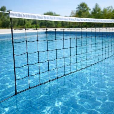 Imagem de Rede de Biribol 1 Lona Volei de Piscina Fio 2mm Seda 4,50x0,80 Sports 