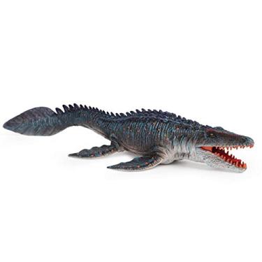 Imagem de luning Boneco do Mosasaurus, modelo de dinossauro, boneco realista de dinossauro, mosasaurus, para decoração de colecionador, lembrancinha de festa, brinquedo, 34 cm