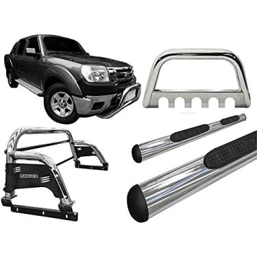 Imagem de Kit quebra mat+Estribo OV+Sant Antonio H3 Ranger 97/12 CROMO