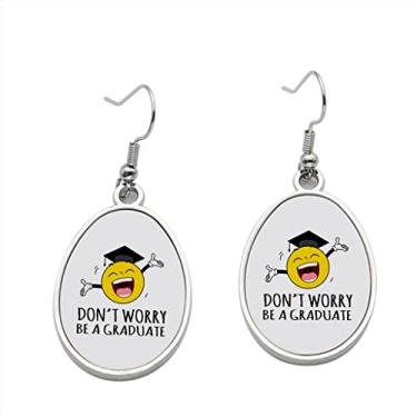 Imagem de Brinco de formatura Don't Worry - Brincos pendentes para meninas - Presente de festa de aniversário dos namorados