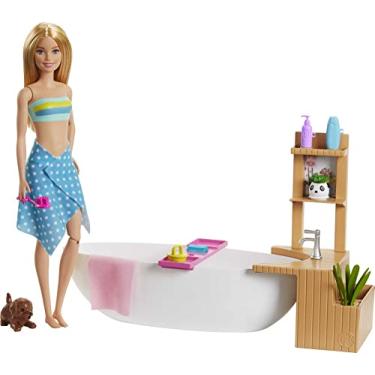Imagem de Barbie Fashion Banho de Espuma com Acessórios, Multicolorido, GJN32, Mattel