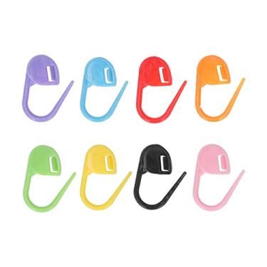 Imagem de Clipe de agulha de ponto, bordas mais suaves flexíveis e práticas, várias cores, marcadores de tricô, crochê para arte-final DIY, para marcador, fivela para suéter