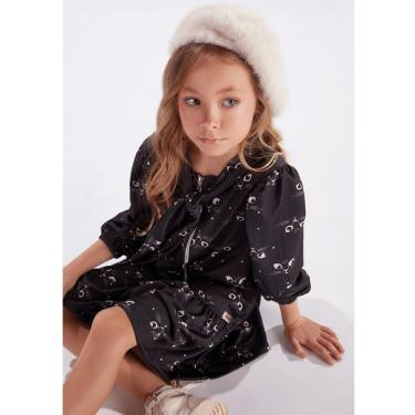 Imagem de Vestido Manga Longa Gatinha Kiki Xodó Ref:3100036 6/12