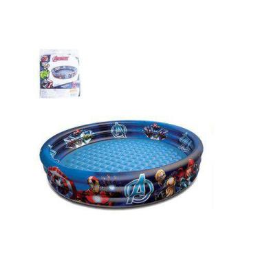 Imagem de Piscina Inflavel 3 Aneis 151L Avengers Vingadores - Etitoys