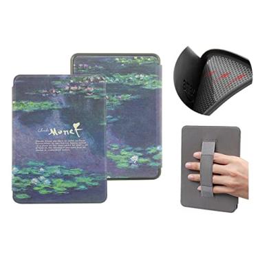 Imagem de Capa macia de 6 polegadas para Kindle Basic (apenas para 10ª geração de 2019, modelo J9G29R) com Auto Wake/Sleep, capa protetora à prova d'água com alça de mão