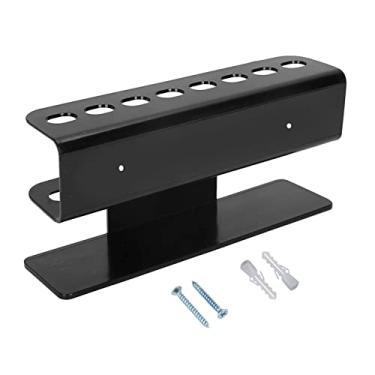 Imagem de simhoa Suporte de dardos para montagem na parede, suporte de dardos para casa, bar, pub, suporte de dardos organizador de armazenamento - preto