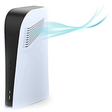 Imagem de Placas faciais edição digital com aberturas de resfriamento, capas para console PS5, acessórios para PlayStation 5, placa protetora de substituição (branca)