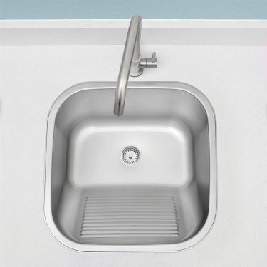 Imagem de Tanque De Encaixe Acetinado 40 X 40 Aço Inox Tramontina