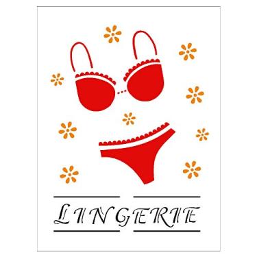 Imagem de Stencil de Acetato para Pintura OPA Simples 15 x 20 cm - 920 Lingerie