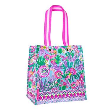 Imagem de Lilly Pulitzer Bolsa de compras reutilizável, Bolsa de ombro Me and My Zesty, 21 cm x 34.93 cm x 35.56 cm