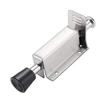 Imagem de Porta com mola carregada, tiberham resistente com amortecedor de borracha macio, aço inoxidável, suporte de porta operado por pedal