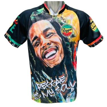 Imagem de Camisa  Camiseta Bob Marley Reggae Jamaica - Jotaz