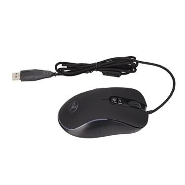 Imagem de ABS 6 cores RGB mouse ergonômico com fio mouse mecânico para Linux para Windows
