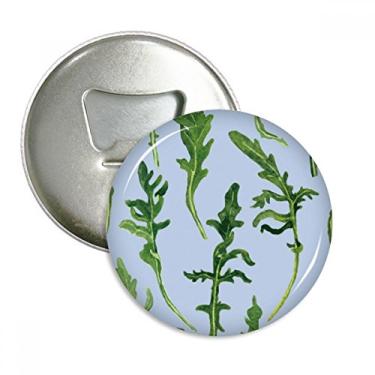 Imagem de Folhas de samambaia desenho arte planta abridor de garrafas ímã de geladeira emblema multifuncional