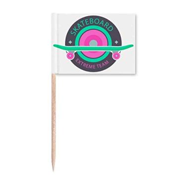 Imagem de Patins de esporte de inverno e palito de dente de equipe extrema marcador para decoração de festa