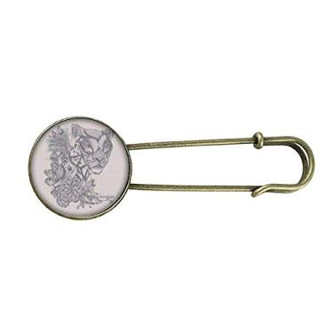 Imagem de Desenho de leopardo Art Deco presente moda retrô broche de metal clipe jóias