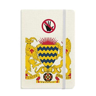 Imagem de Caderno clássico diário A5 com emblema nacional do Chade