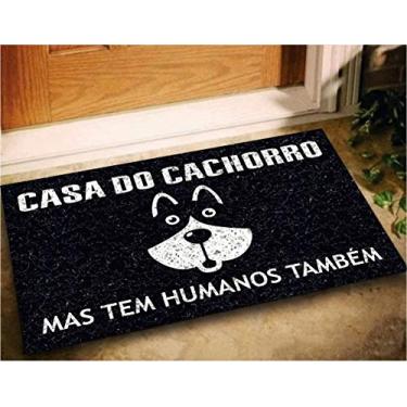 Imagem de Tapete Capacho Divertido Casa do Cachorro 60x40 Dog Pet Lar