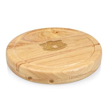 Imagem de PICNIC TIME NCAA Auburn Tigers Circo Conjunto de Tábua de Queijo e Faca - Conjunto de Tábua de Charcutaria - Tábua de Corte de Madeira
