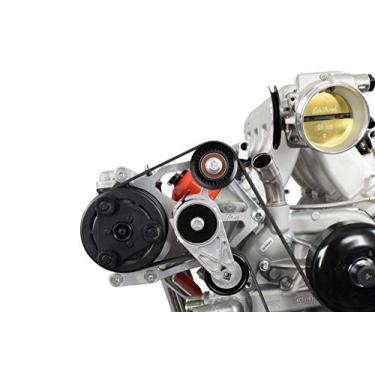 Imagem de ICT Billet Kit de suporte de compressor A/C compatível com LS caminhão OEM Fox Body LS Swap Mustang 551792-3