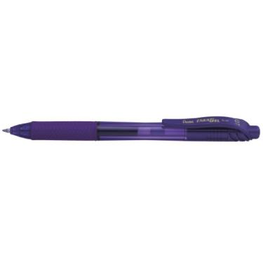 Imagem de Pentel BL107V Caneta de gel, retrátil, ponta de metal média de 7 mm, violeta (BL107-V)