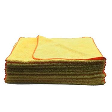 Imagem de Flanelas Automotiva de Microfibra 40x60cm Autoamerica, 12 toalhas de microfibra premium de grau profissional (pacote com 12 Unidades)