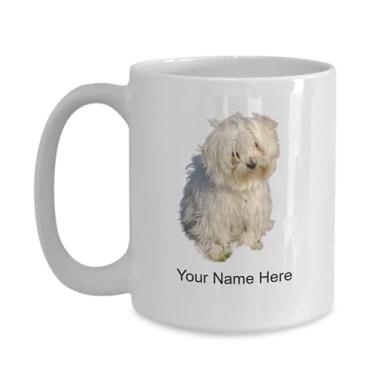 Imagem de Caneca de maltês personalizada - Caneca de café para amantes de cães maltês ideia - Caneca de café personalizada de maltês - Caneca de café personalizada - Caneca de café de 425 g