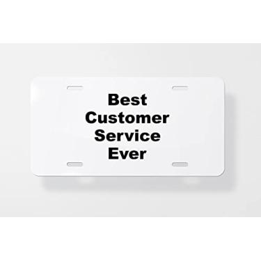 Imagem de Capa para placa de licença de atendimento ao cliente - Capa para placa de carro - Capa para placa de carro 15,24 x 30,48 cm
