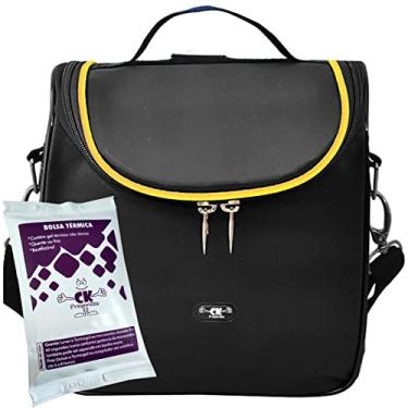 Imagem de Bolsa Térmica Marmita Fitness Lancheira Praia Bebida + Gel Cor:M-KIT08AM