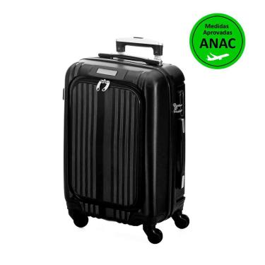 Imagem de Mala Viagem Pequena Bagagem De Mão Bordo Rígida ABS C/ Rodinhas 360°-Unissex