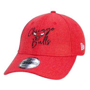 Imagem de Boné New Era 9Forty Snapback Aba Curva Chicago Bulls Core Signature Logo Masculino - Vermelho