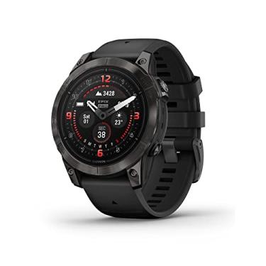 Imagem de Garmin epix Pro (Gen 2) Sapphire Edition, 47 mm, smartwatch de alto desempenho, tecnologia avançada de treinamento, lanterna embutida, preto