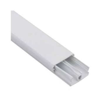 Imagem de Canaleta 2 Divisórias Cabos Fios Fita Dupla Face 2Mt Branco