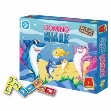 Imagem de Jogo Dominó Shark - 28 Peças - Algazarra