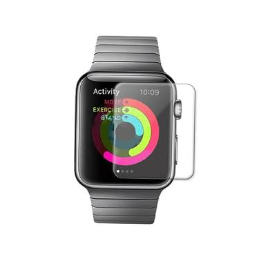 Imagem de HEMOTON 6 Unidades m&m mm aplewacht Série apllewatch relógio aplle watch m & m Protetor de tela protetor de relógio protetor transparente Assistir filme protetor vidro temperado meia tela