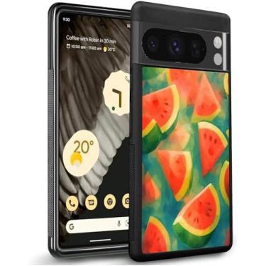 Imagem de Capa de telefone para Google Pixel 8 8 Pro 7 7 Pro 6 6a 6 Pro 5 5a 4 4a 4XL 3 3 XL 2 2 XL 4G/5G com design Flamingo-aa472 moldura preta de borracha fina à prova de choque/948 (Color : Designer Waterm