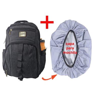 Imagem de Mochila Lona Notebook  17 6108 + Capa
