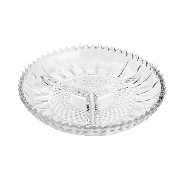 Imagem de Lyor PETISQUEIRA COM 3 DIVISÓRIAS DE CRISTAL GLORY 22x3,5CM TRANSPARENTE