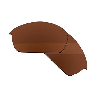 Imagem de Boldbright Lentes de substituição compatíveis com óculos de sol Oakley Flak Jacket - marrom